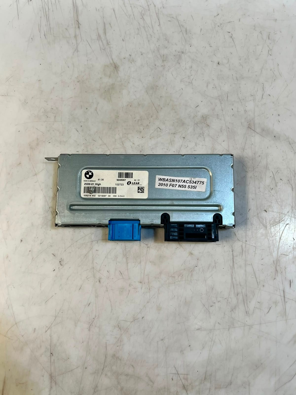 2009-2015 BMW 528i, 535i, 550i, 750i Central Gateway Control Module 6135 9246357