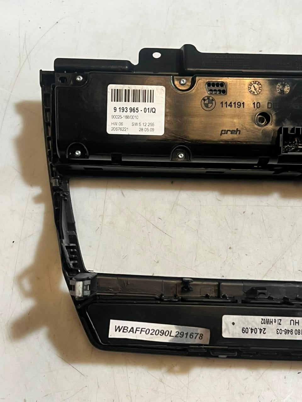 2007-2010 BMW X5 E70 X6 E71 Center Console Multi Switch UNIT PANEL 9180946 OEM