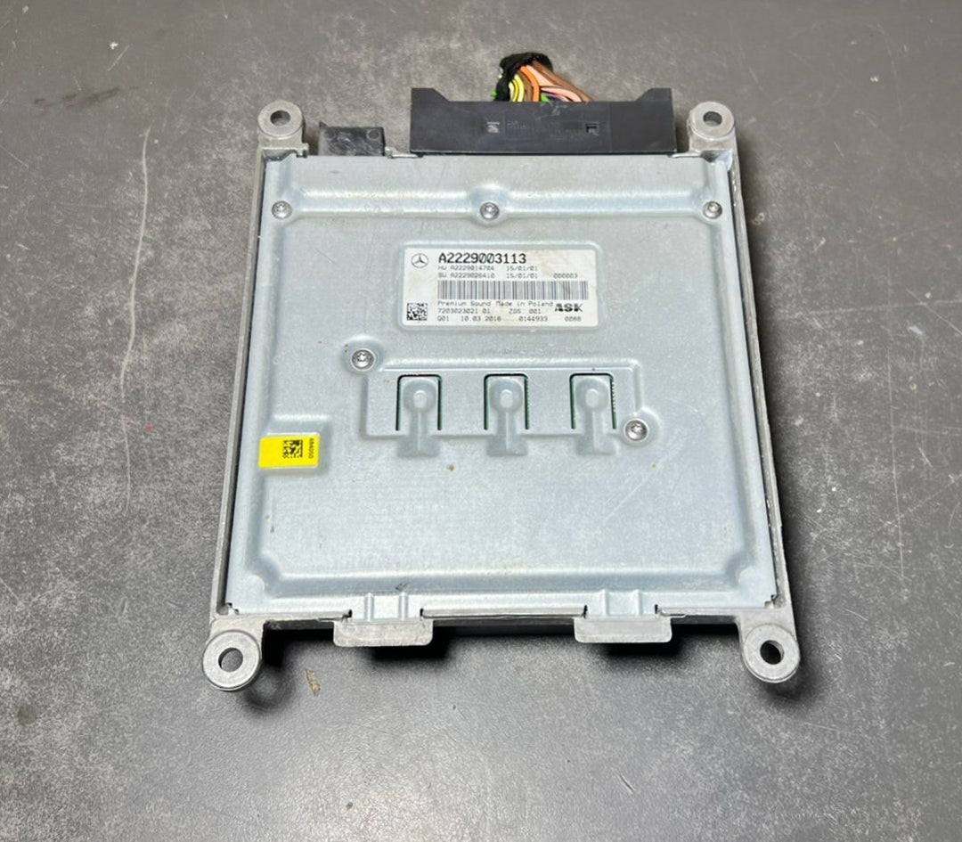 14-20 Mercedes W205 W222 Burmester ASK Sound Amplifier Assembly A222 9003113 OEM