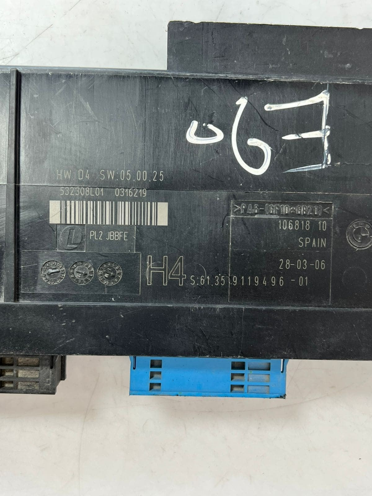05-10 BMW 1 3' E87 E90 E91 E92 BODY CONTROL ELECTRONIC JUNCTION BOX PL2 9119496