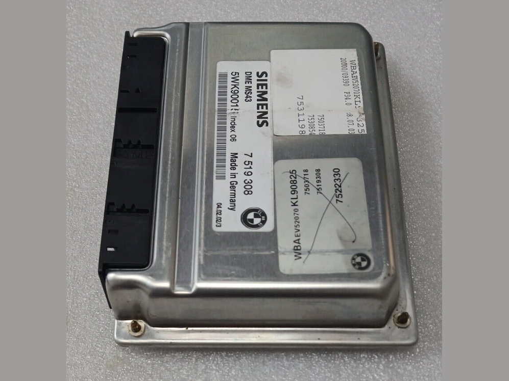 BMW  5 SERIES E39 Z3 E36 M54 ENGINE CONTROL ECU MODULE DME MS43 7519308