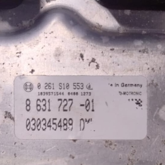 BMW X1 Series E84 2014 Engine Control Unit  ECU SET + CASE + KEY DME 8631727