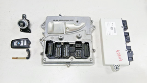 BMW HYBRID 5 F10 2012 N55 ENGINE CONTROL UNIT ECU KIT DME 7643066