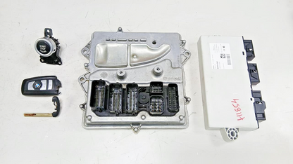 BMW HYBRID 5 F10 2012 N55 ENGINE CONTROL UNIT ECU KIT DME 7643066