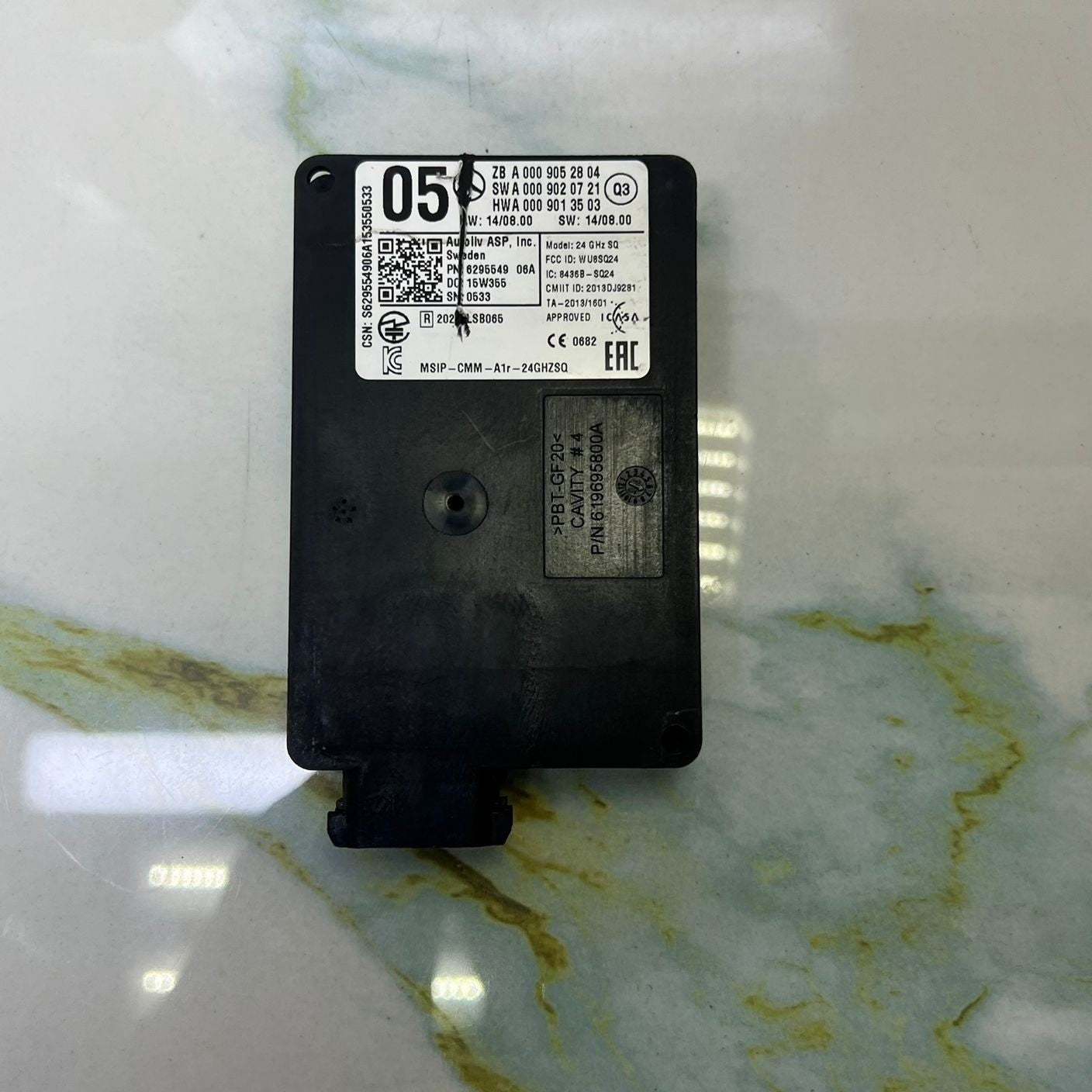 2014-2015 Mercedes-Benz S550 Radar Sensor A 000 905 28 04