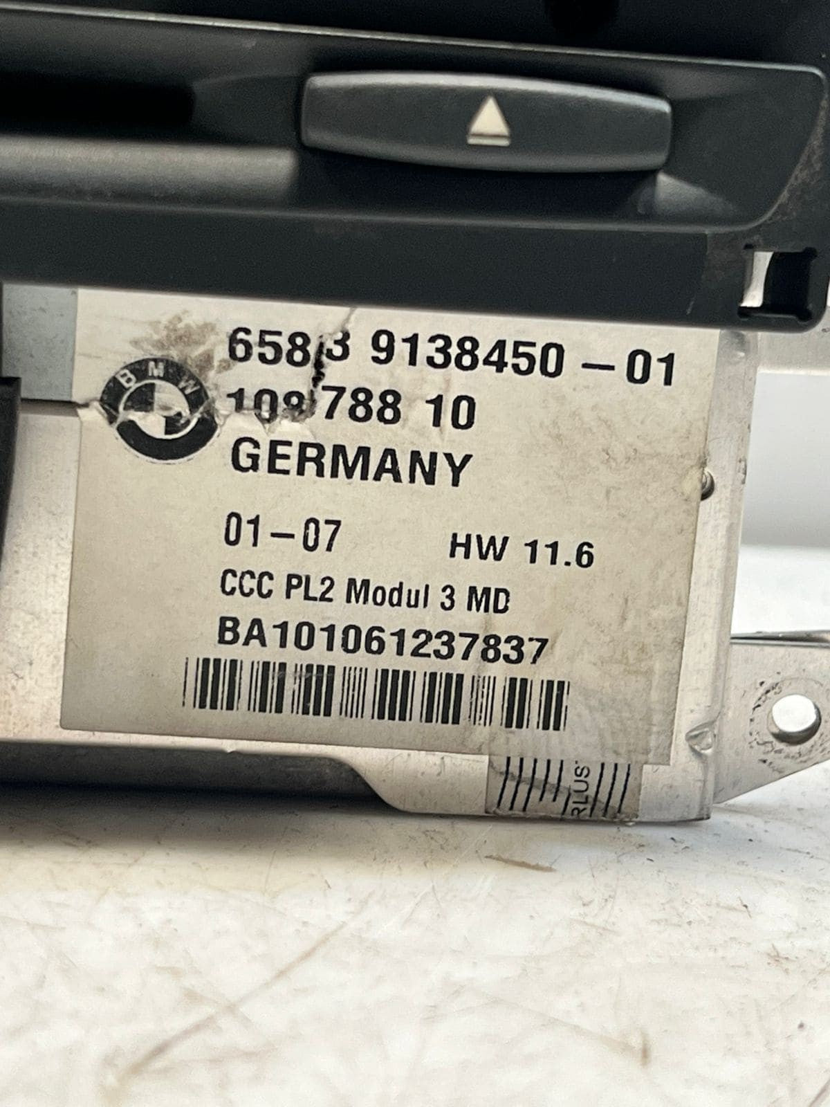 BMW 3 1 Series E90 E92 E87 3MD Navigation Audio Player Controller Module 9138450