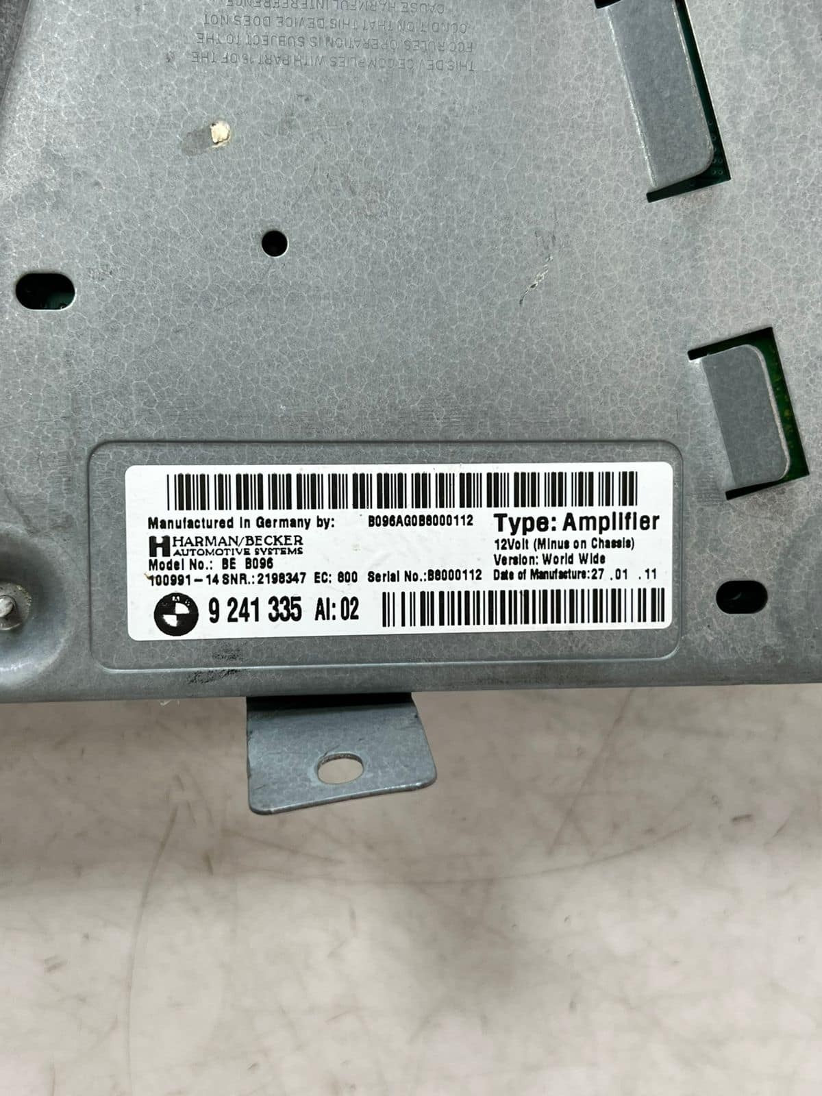 BMW F10 and F11 5 Series HiFi sound system Audio Amplifier 9241335 OEM