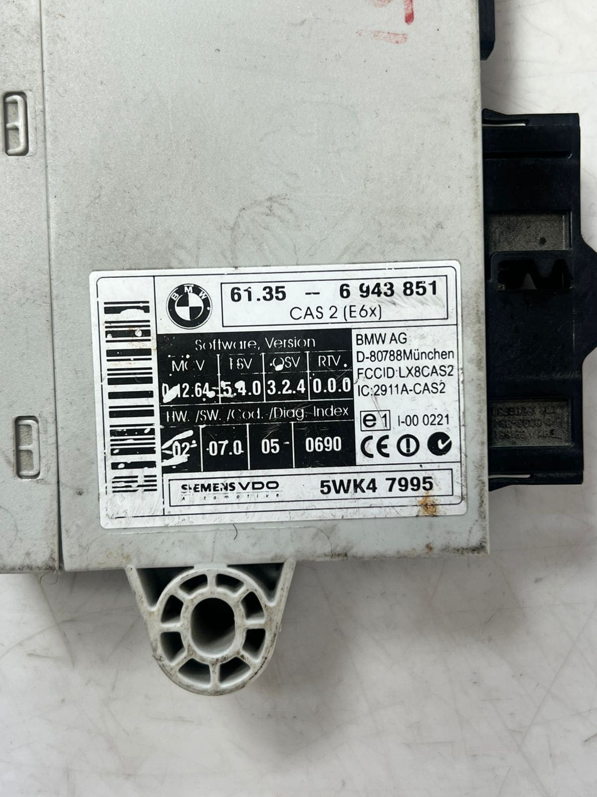 BMW 5 Series E60 E61 M54 525I Car Access System Control Module 6943851 OEM