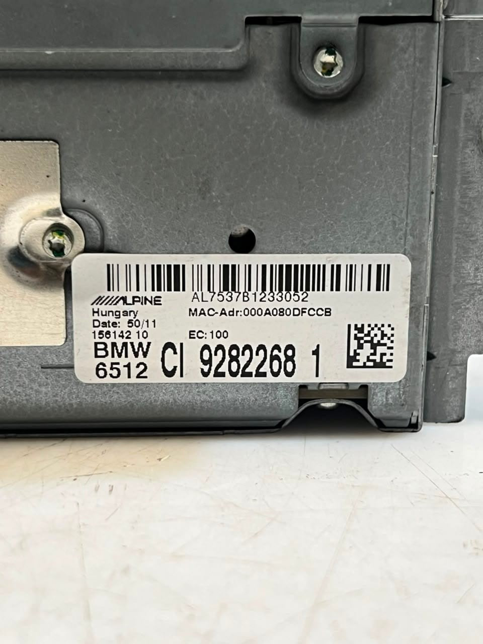 2012 BMW X3 5 Series F10 F11 Stereo Radio CD Player Head Unit 9282268 OEM