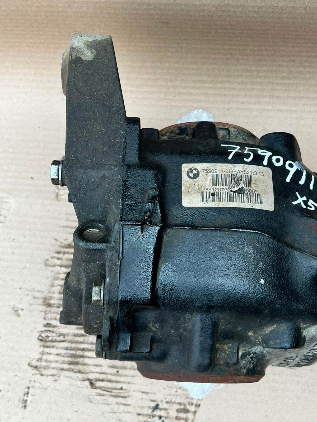 BMW X5 E70 F15 LCI N55 N57 3.15 ratio Rear Differential Carrier 7590911 OEM