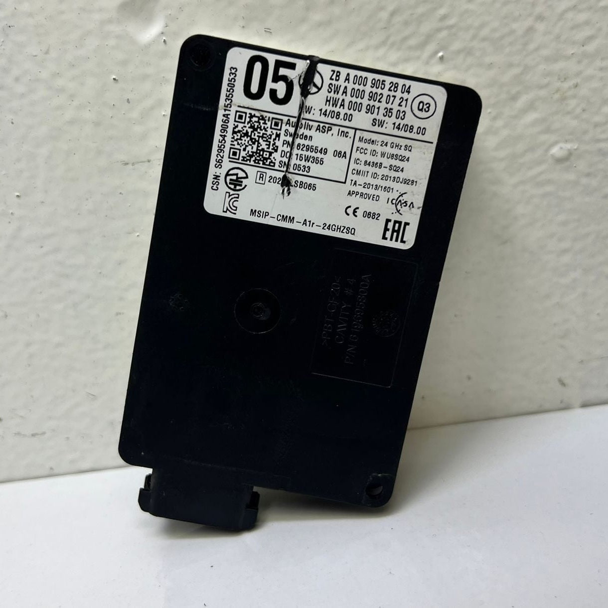 2014-2015 Mercedes-Benz S550 Radar Sensor A 000 905 28 04