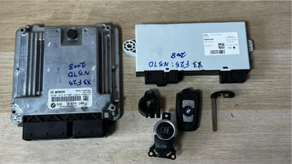 2008 BMW X3 F25 N57D Engine Control Unit BOSCH 8574100 DDE SET WITH KEY