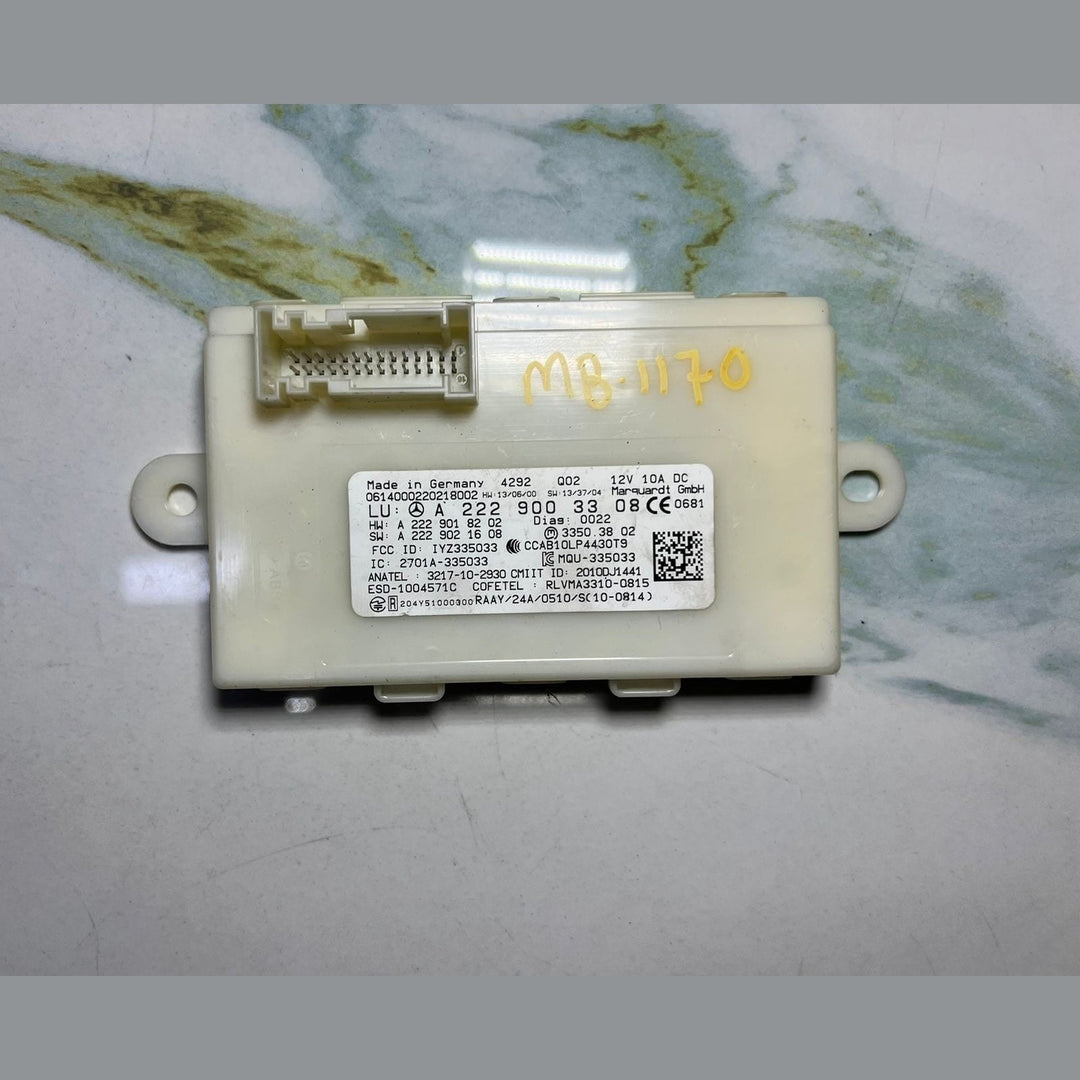 2015 Mercedes C180 Keyless Entry Control Module A2229003308 C-Class W205 S-Class