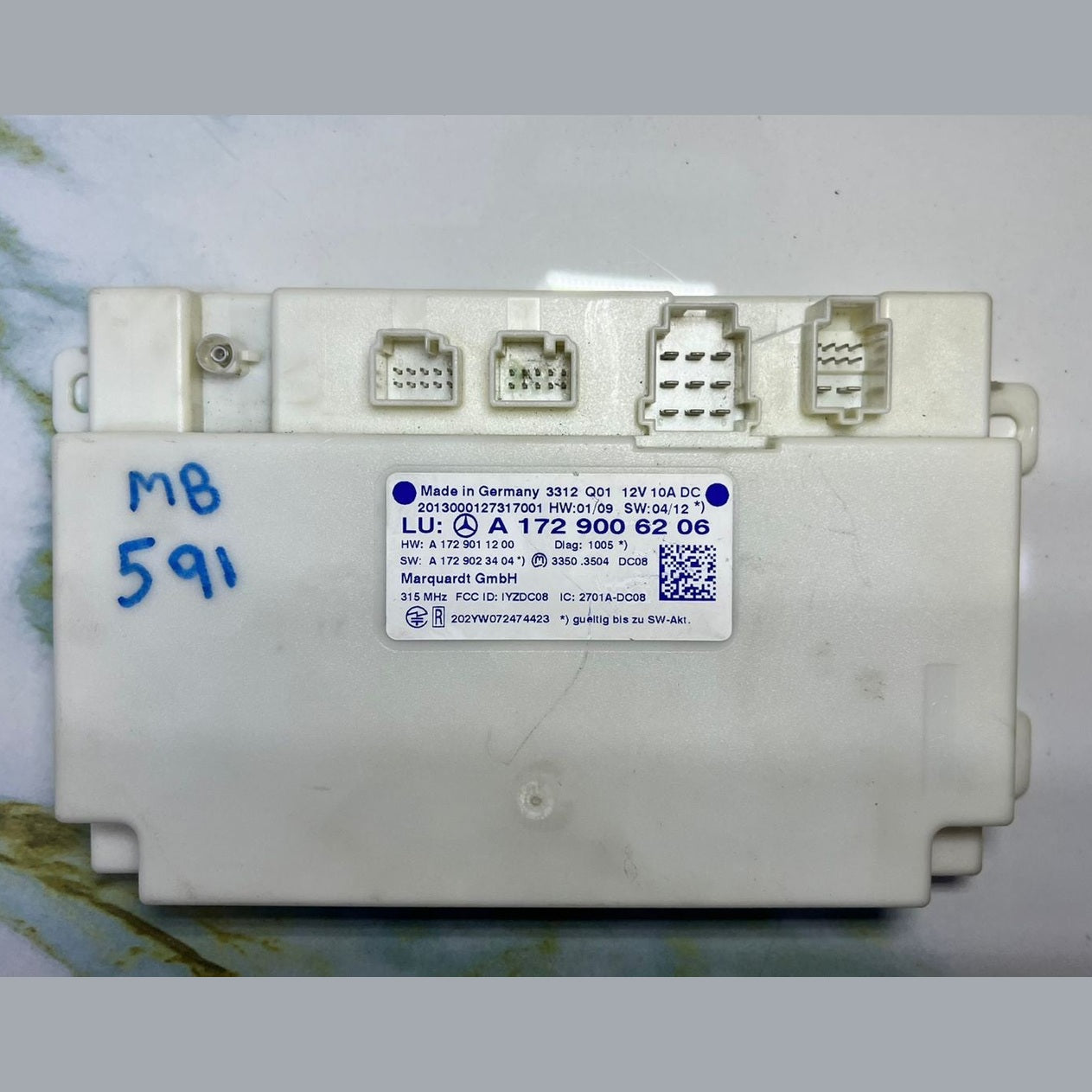 Mercedes R172 SLK350 CLS550 Keyless Go Entry Control Module A172 9006206 OEM