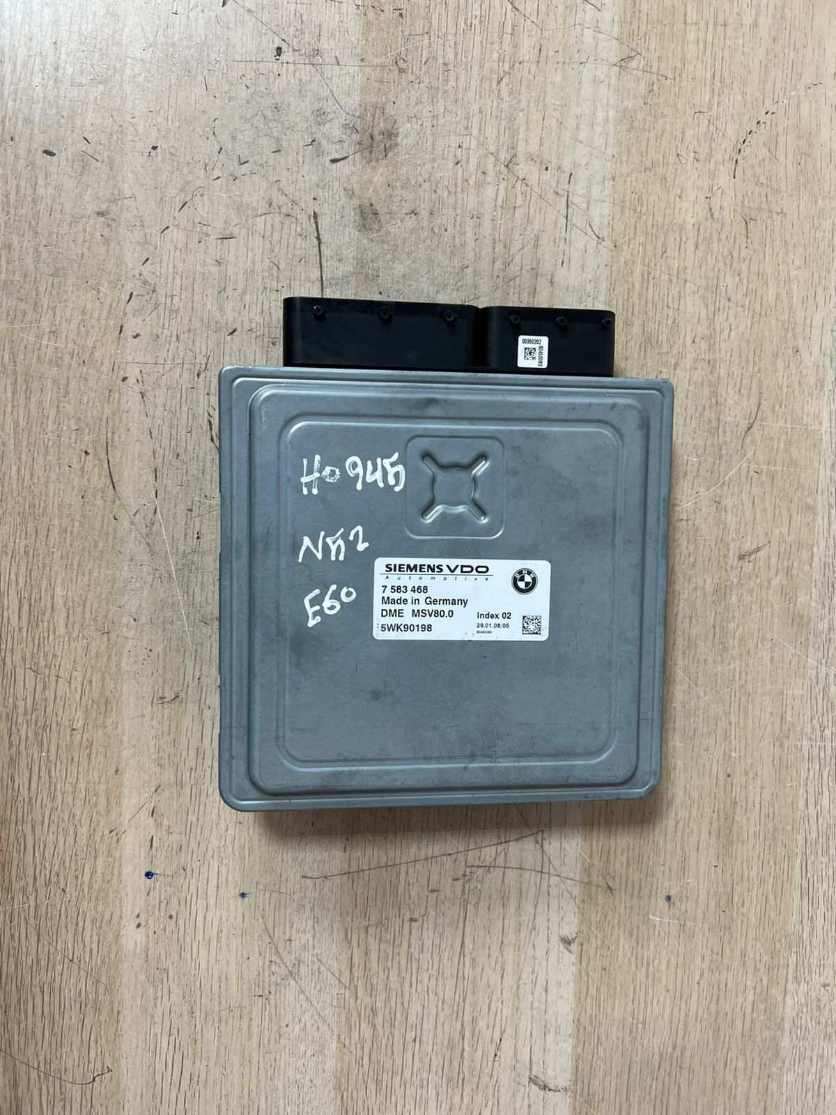 2007-2010 BMW X5 N52 E60 Engine Control Module BCM + CAS3 + 1 KEY  7583468