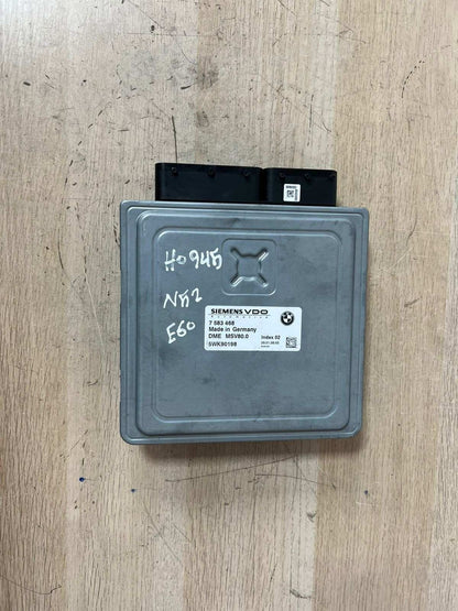 2007-2010 BMW X5 N52 E60 Engine Control Module BCM + CAS3 + 1 KEY  7583468