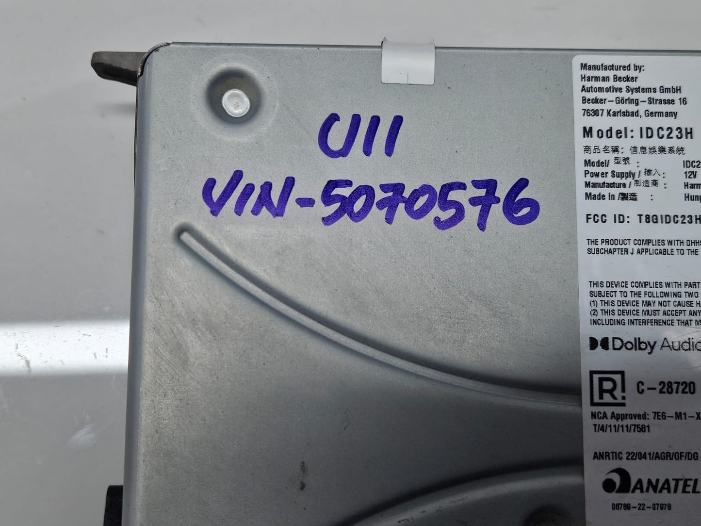 5B67397-2024 BMW X1 U11 S drive 18i Audio Head Unit Infotainment OEM