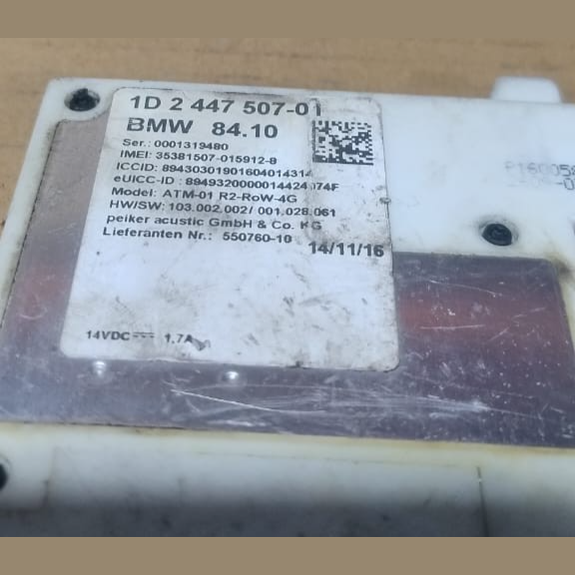 OEM BMW G11 G12 TELEMATICS COMMUNICATION ANTENNA CONTROL MODULE 1D 2447507
