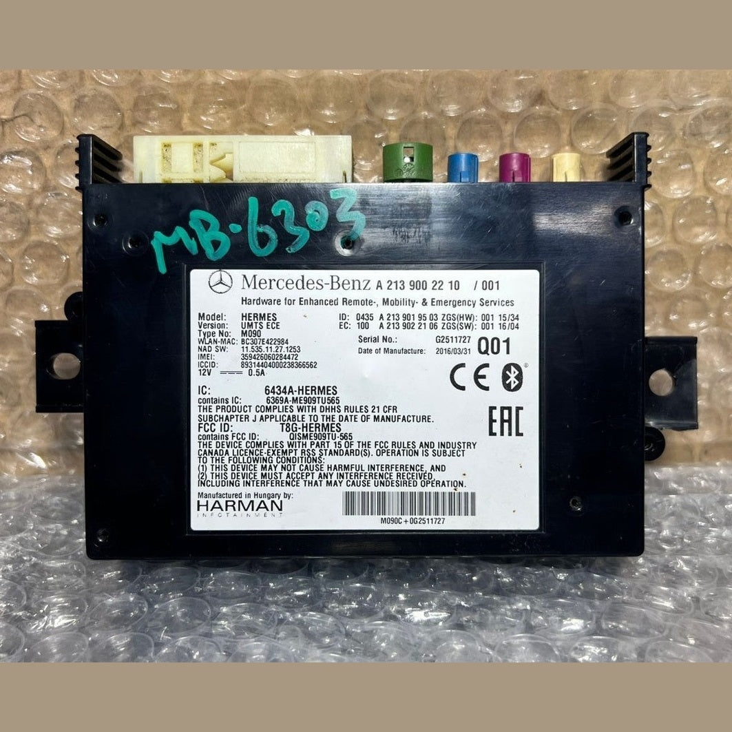17-21 Mercedes-Benz W213 E-Class Bluetooth Telematics Module A213 9002210 OEM