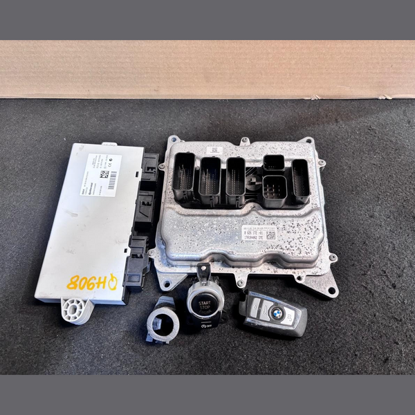 OEM BMW F10 N20 ENGINE CONTROL ECU UNIT SET DME+KEY 8626172 BOSCH