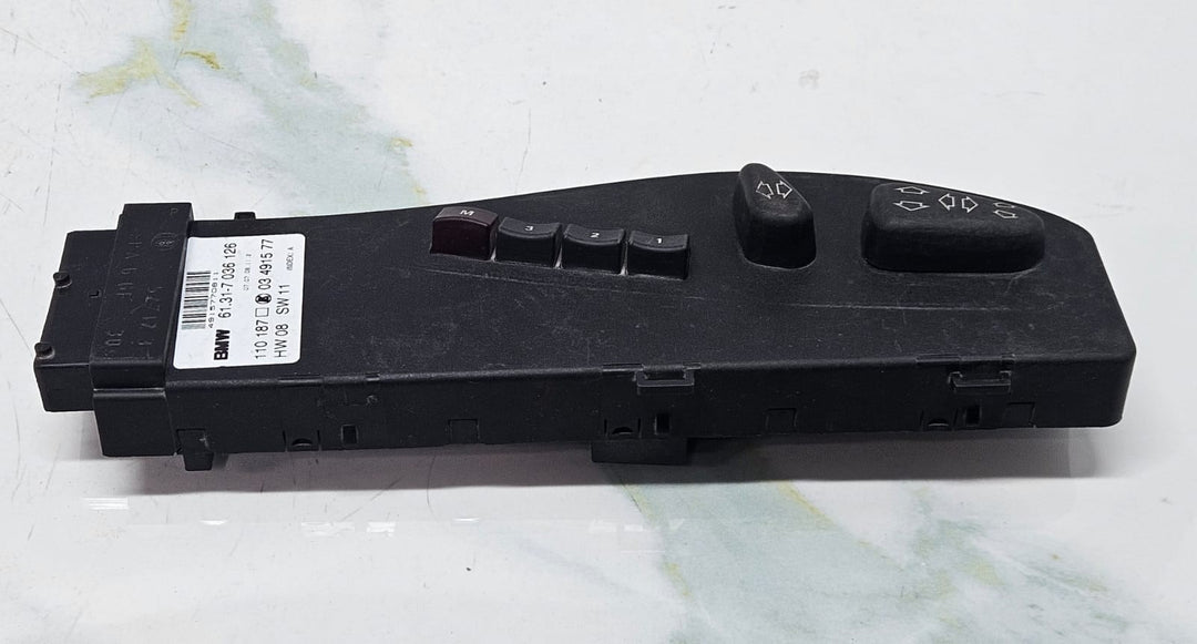 BMW E46, 6 Series E63, X3 E83 Right side Seat Control Switch 7036126 OEM