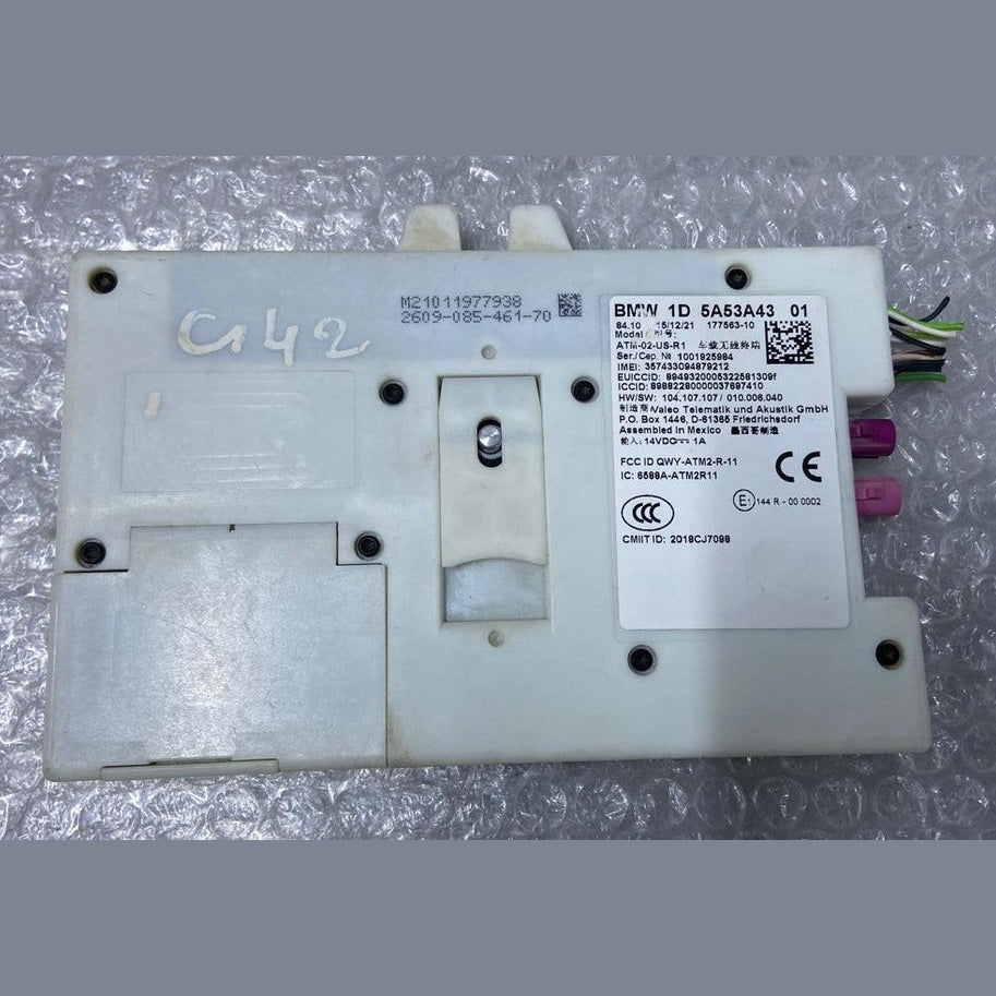 OEM BMW G42 TELEMATICS COMMUNICATION / ANTENNA CONTROL MODULE 1D 5A53A43