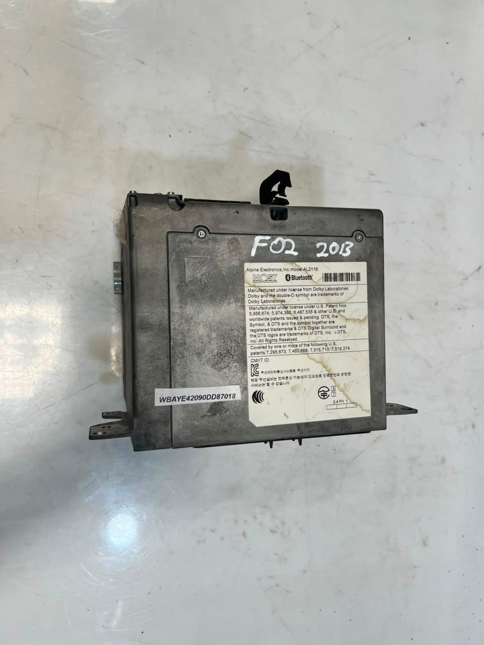 2013 BMW 740i 7 Series F01 F02 NAVIGATION Head Unit BLUTOOTH 9290359 OEM