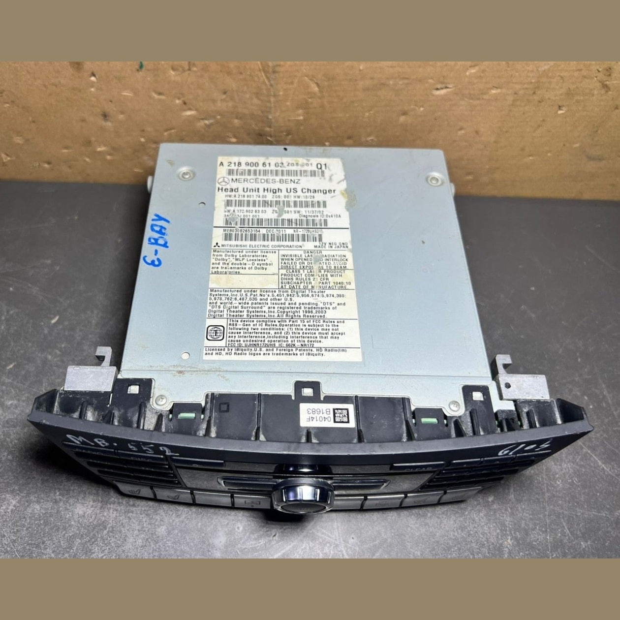 2011–2017 Mercedes-Benz W218 CLS-Class Head Unit CD Player A218 9006103 OEM