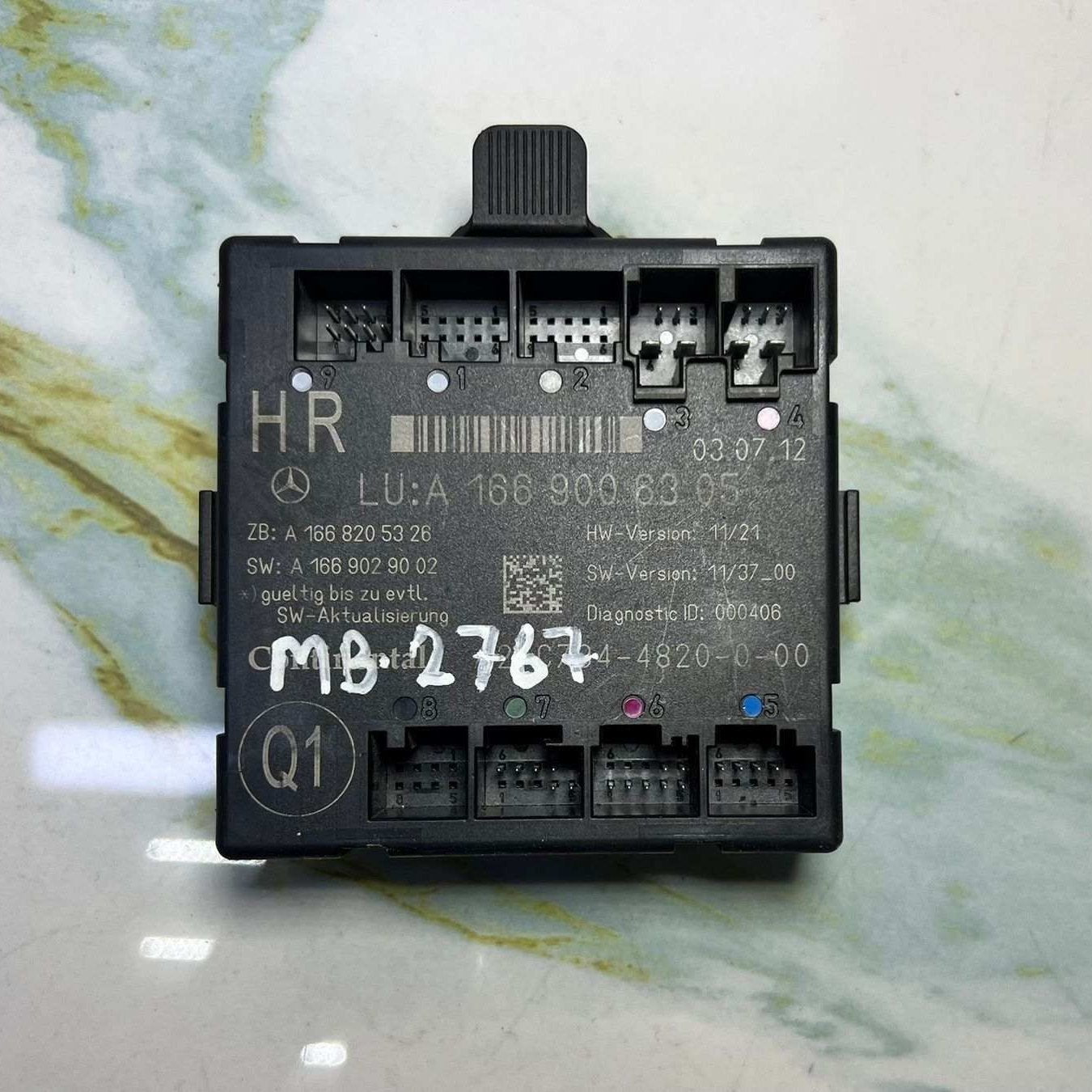 2013-2016 Mercedes-Benz GL450 Door Control Unit A 1669006305 X166 GL450 and W166