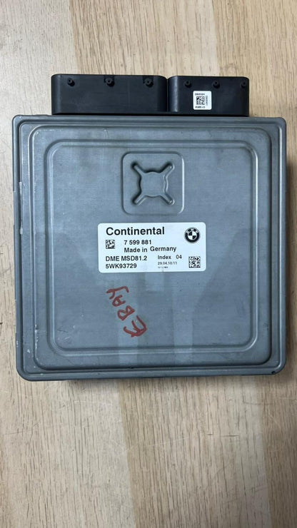 BMW 3, 5 SERIES 5WK93729 MSD81.2 Engine Control Unit 7599881 ECU