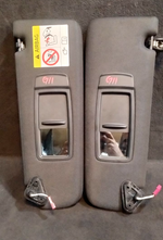 قم بتحميل الصورة إلى عارض الصور، BMW G11 7 SERIES SUN VISOR SET WITH VANITY MIRROR OEM VIN  B314963