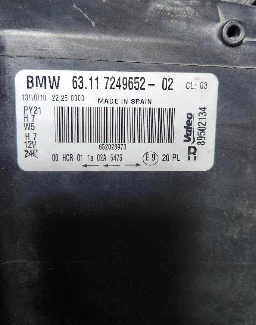 2008-2011 BMW 1 Series Headlight 7249652 1 Series E87 LCI Right side HELOGYN