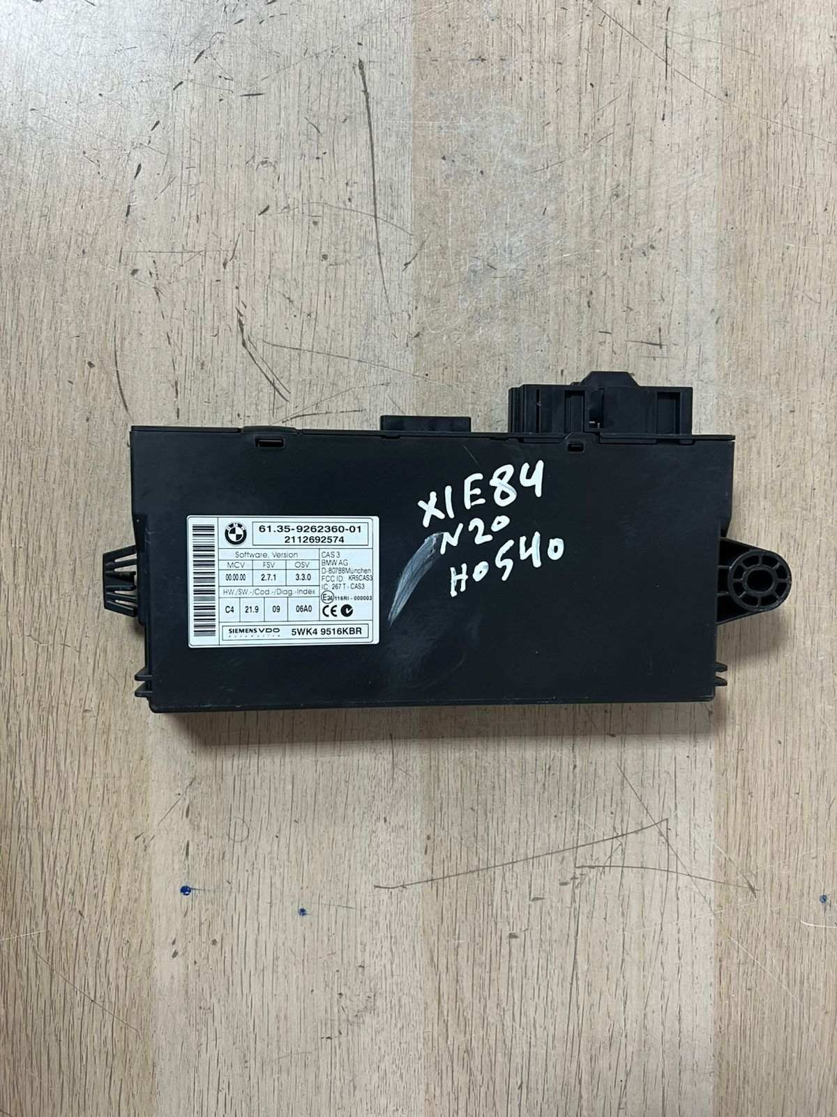 2012-2015 BMW X1 E84 N20 Engine Control Module ECU SET+CAS3+KEY 7629005