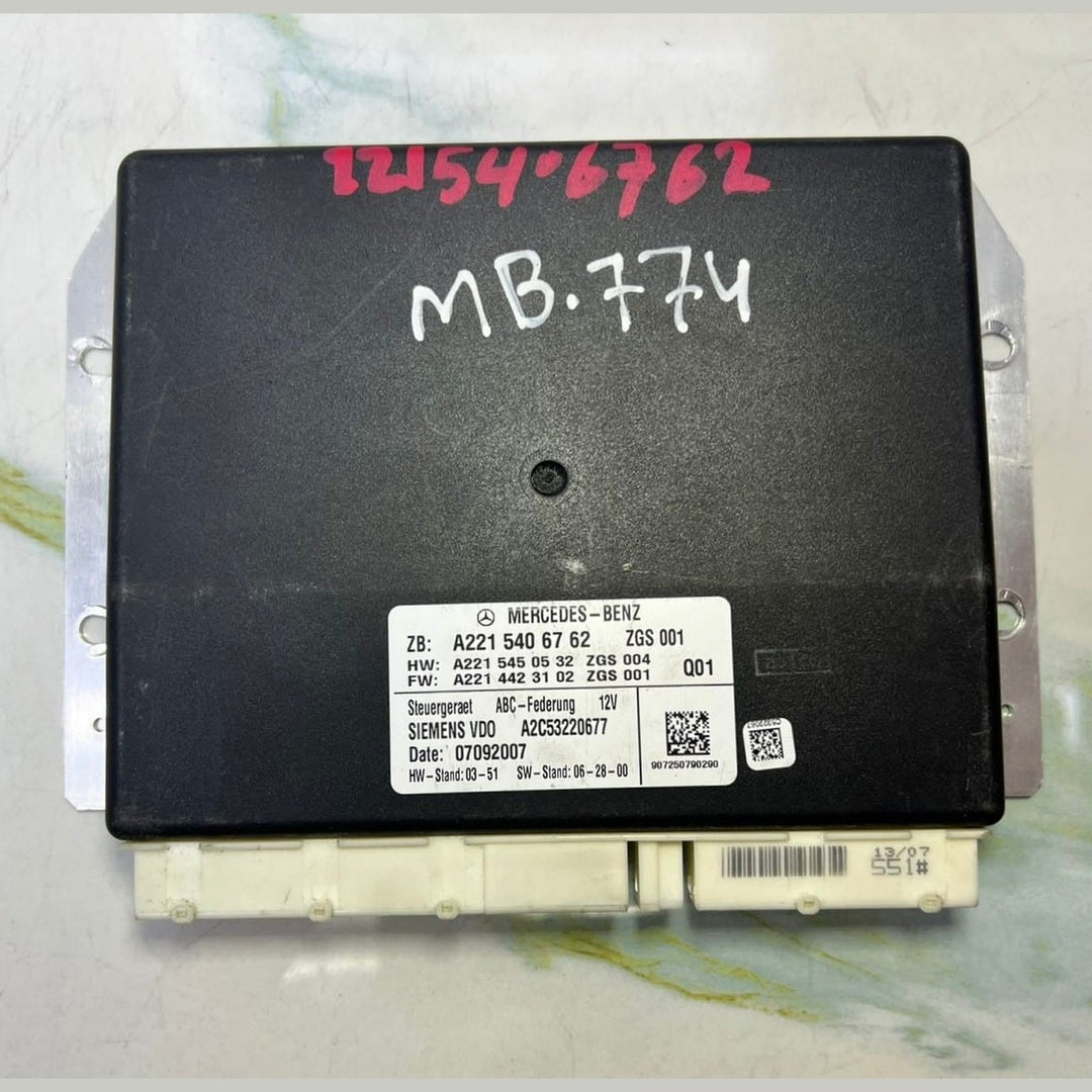 2007-2012 Mercedes CL550 ABC Suspension Control Module A2215406762 W221 S-Class