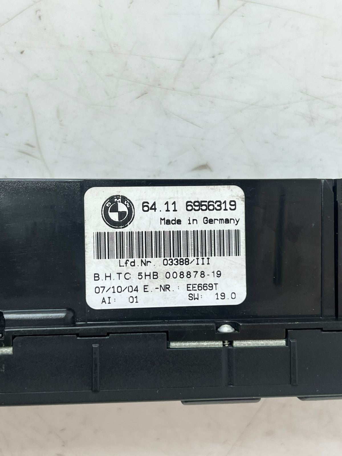 2001-2006 BMW E46 3' 325i 330I M3 Heater AC Climate Control Panel 6956319 OEM