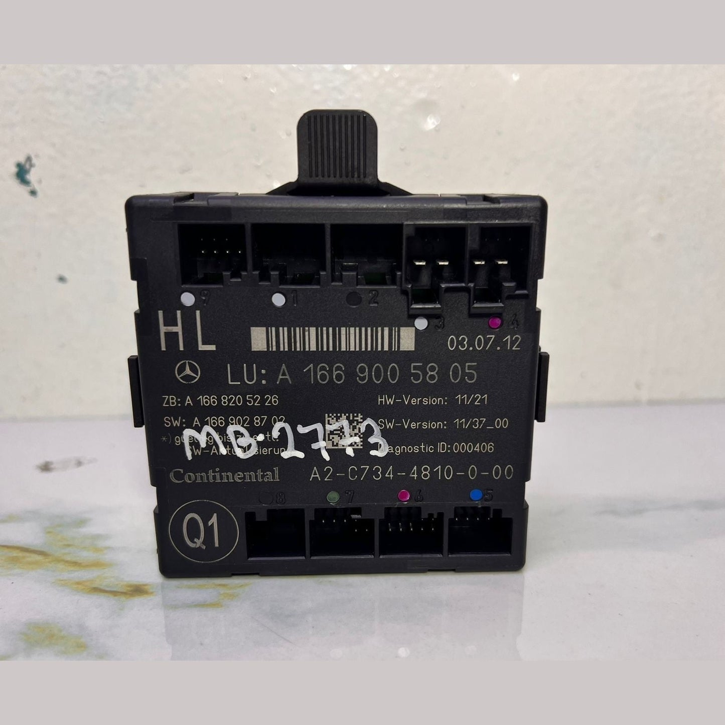 2014 Mercedes-Benz ML350 Door Control Module Unit A 1669005808 W166 ML350 and GL