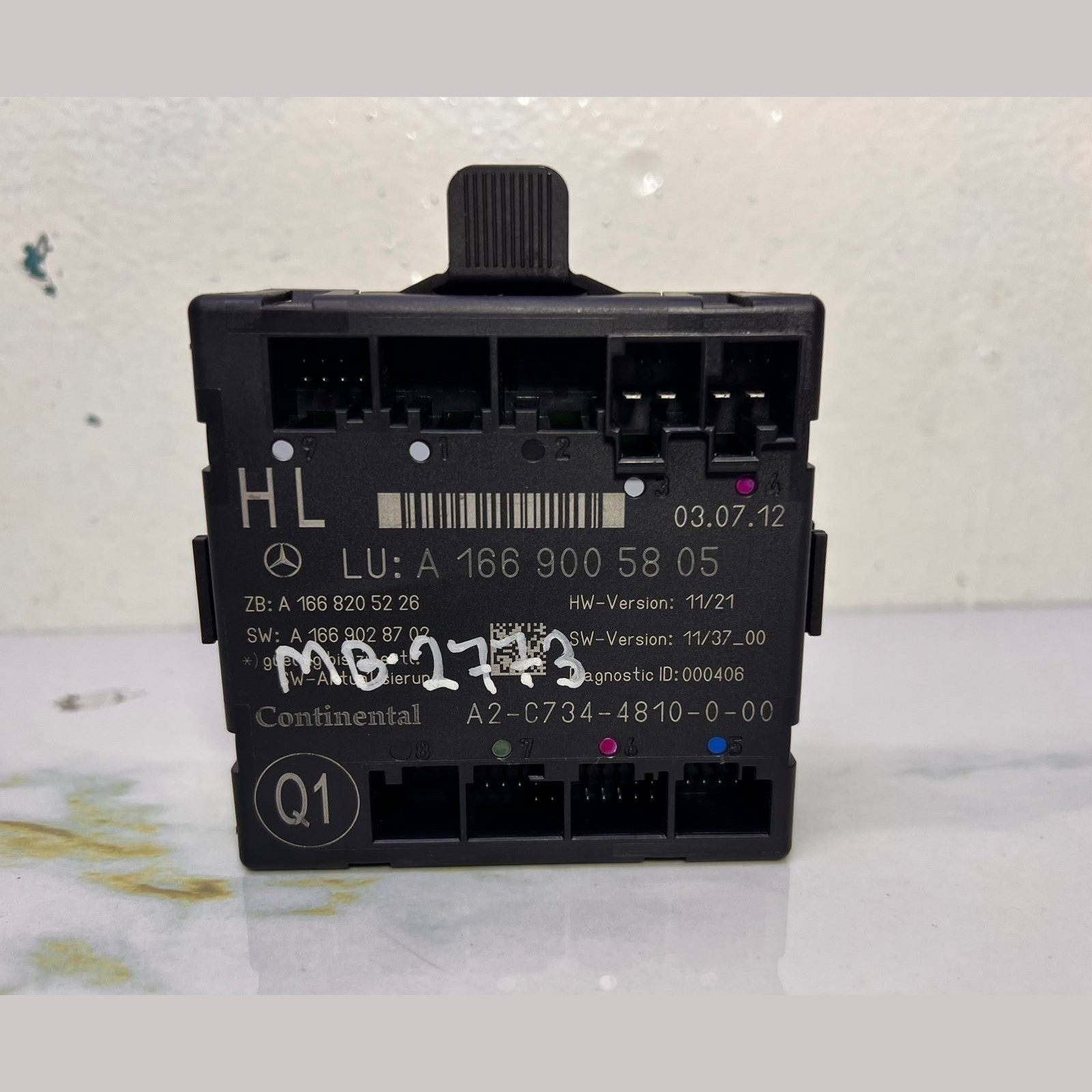 2014 Mercedes-Benz ML350 Door Control Module Unit A 1669005808 W166 ML350 and GL