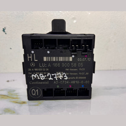 2014 Mercedes-Benz ML350 Door Control Module Unit A 1669005808 W166 ML350 and GL