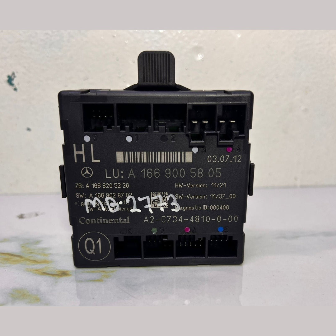 2014 Mercedes-Benz ML350 Door Control Module Unit A 1669005808 W166 ML350 and GL