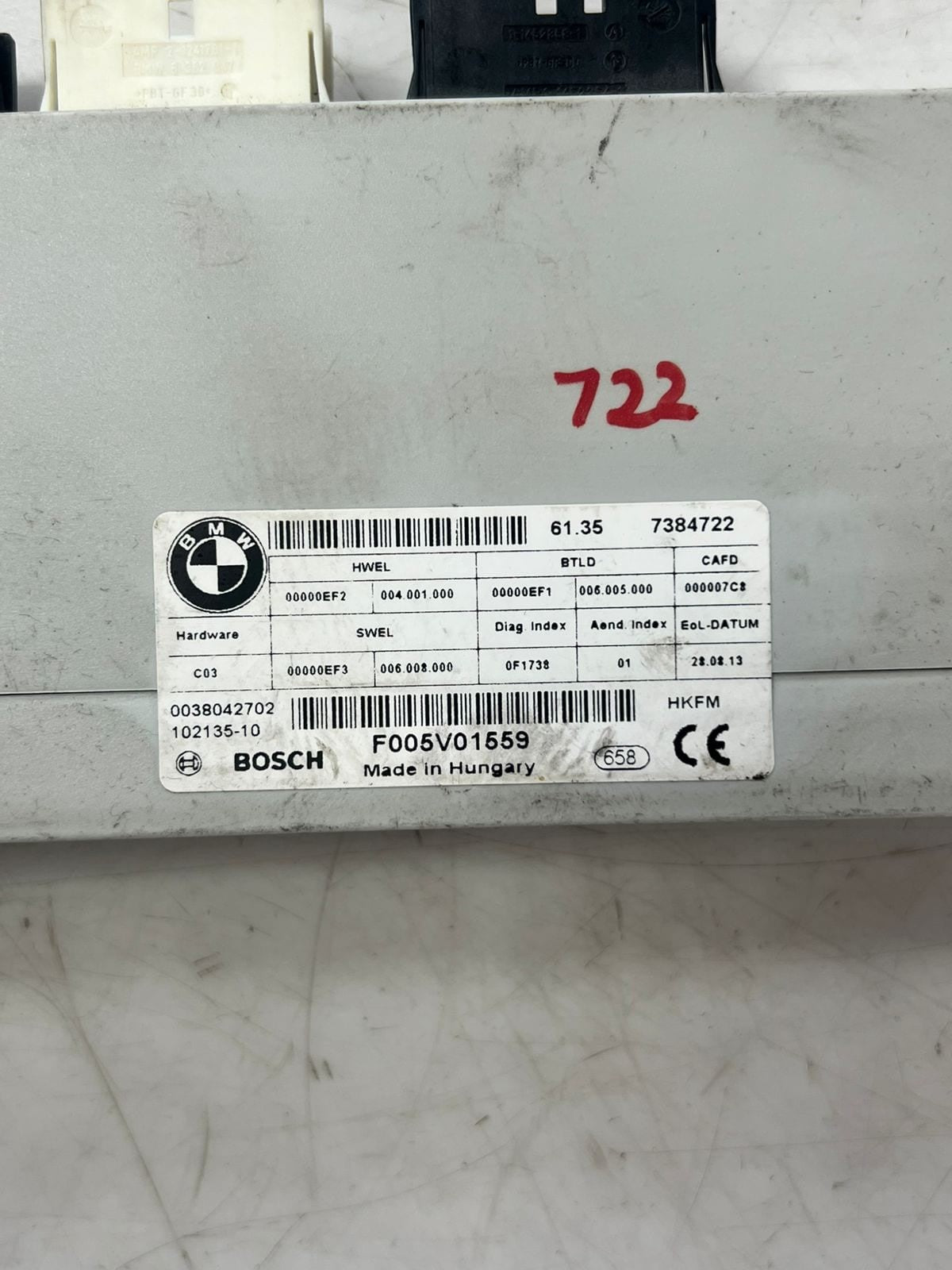 BMW F15 F31 F36 F45 F46 X5 X6 3' Tailgate Function Control Module 7384722 OEM