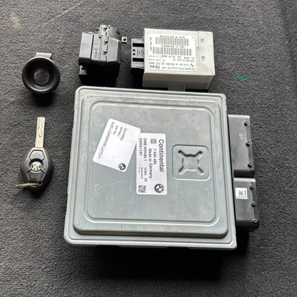 BMW E92 328XI AWD N51 MSV80.1 ECU DME CAS SCHLÜSSELEINHEIT SET OEM 7594485