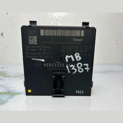 07-14 Mercedes-Benz S550 Central Gateway Control Module A2215402762 W221 W216 CL