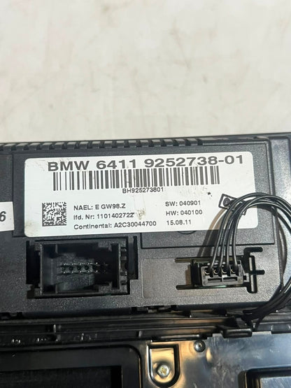 2011-2014 BMW X3 F25 A/C RADIO CD Climate Control Panel 9252738 OEM