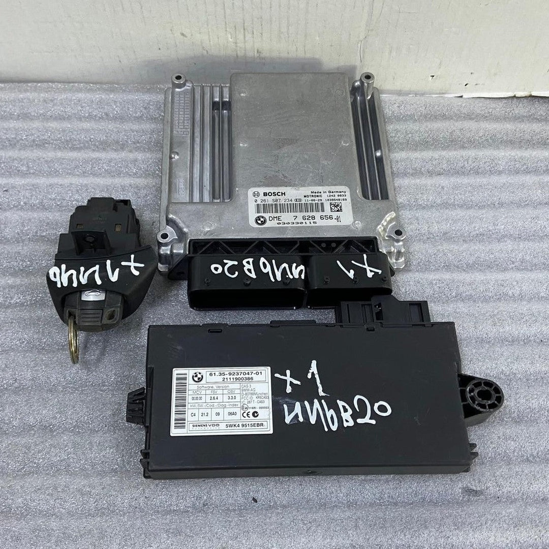 OEM BMW X1 E84 E87 E90 E91 N46B20 Engine Control Unit DME ECU SET 7628656
