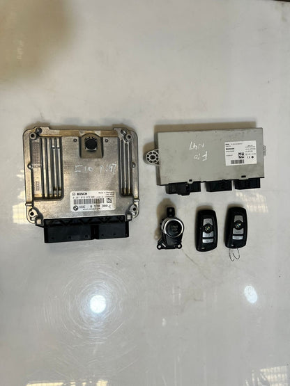 BMW 5 Series F10 N47 Engine Control Unit ECU SET DDE+ CAS4+ 2KEYS 8574380