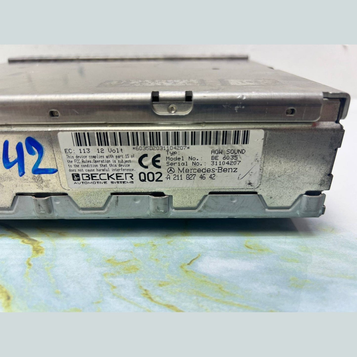 2003-2007 Mercedes-Benz W211 E-Class E320 Sound Amplifier A 211 827 46 42