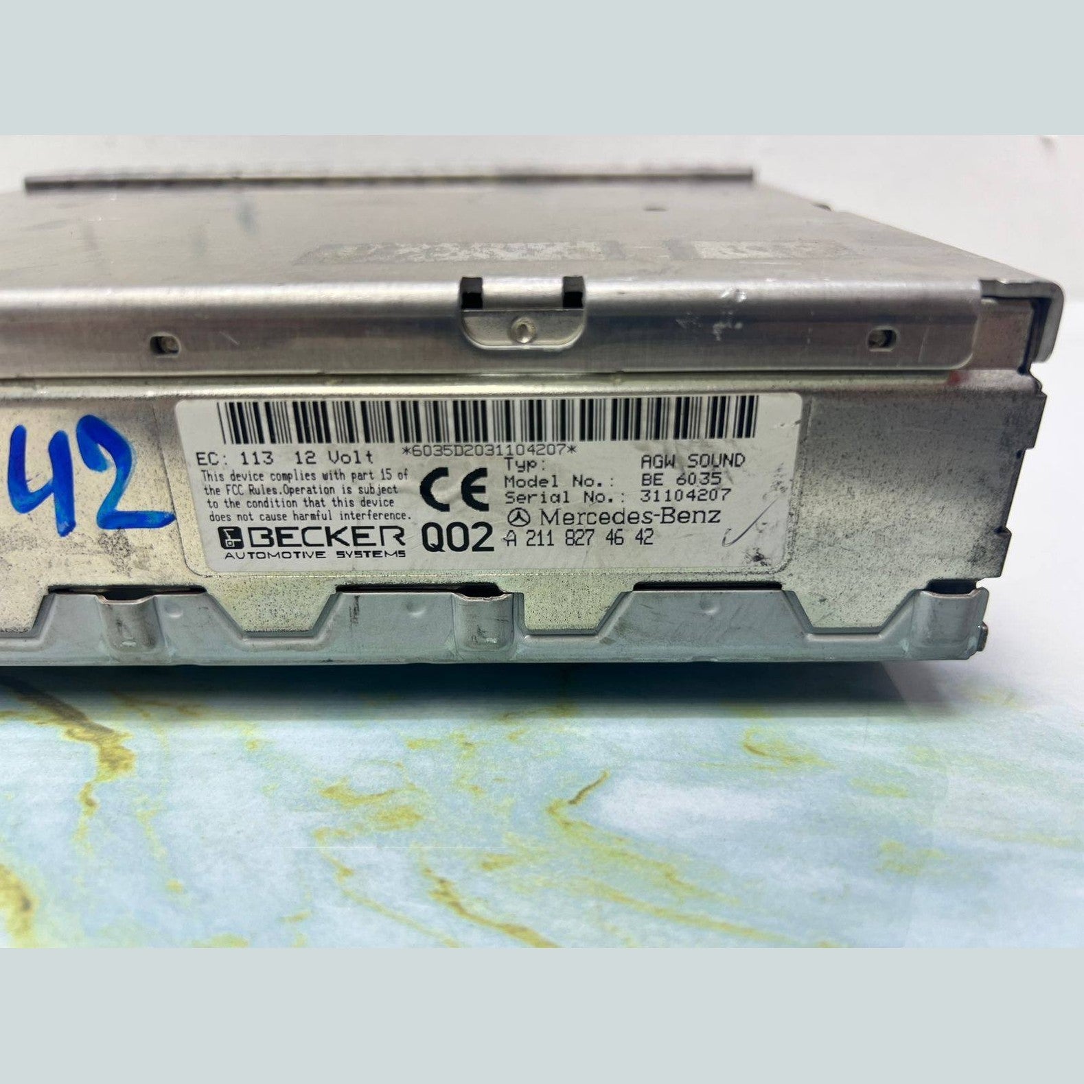 2003-2007 Mercedes-Benz W211 E-Class E320 Sound Amplifier A 211 827 46 42