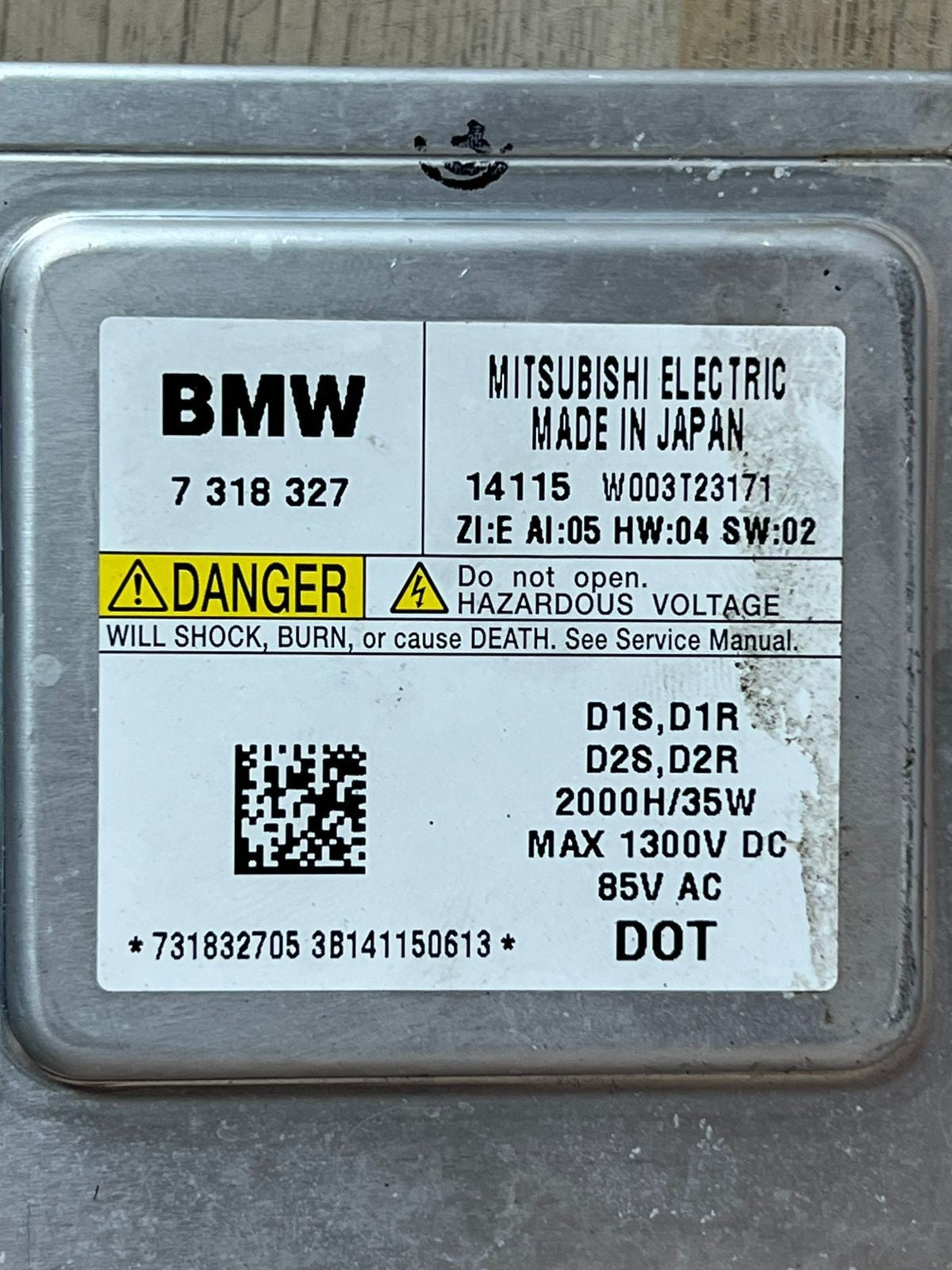 BMW X1 E84 LCI 2014 BI-Xenon Control Unit Headlights ECU Module 7318327 RHD