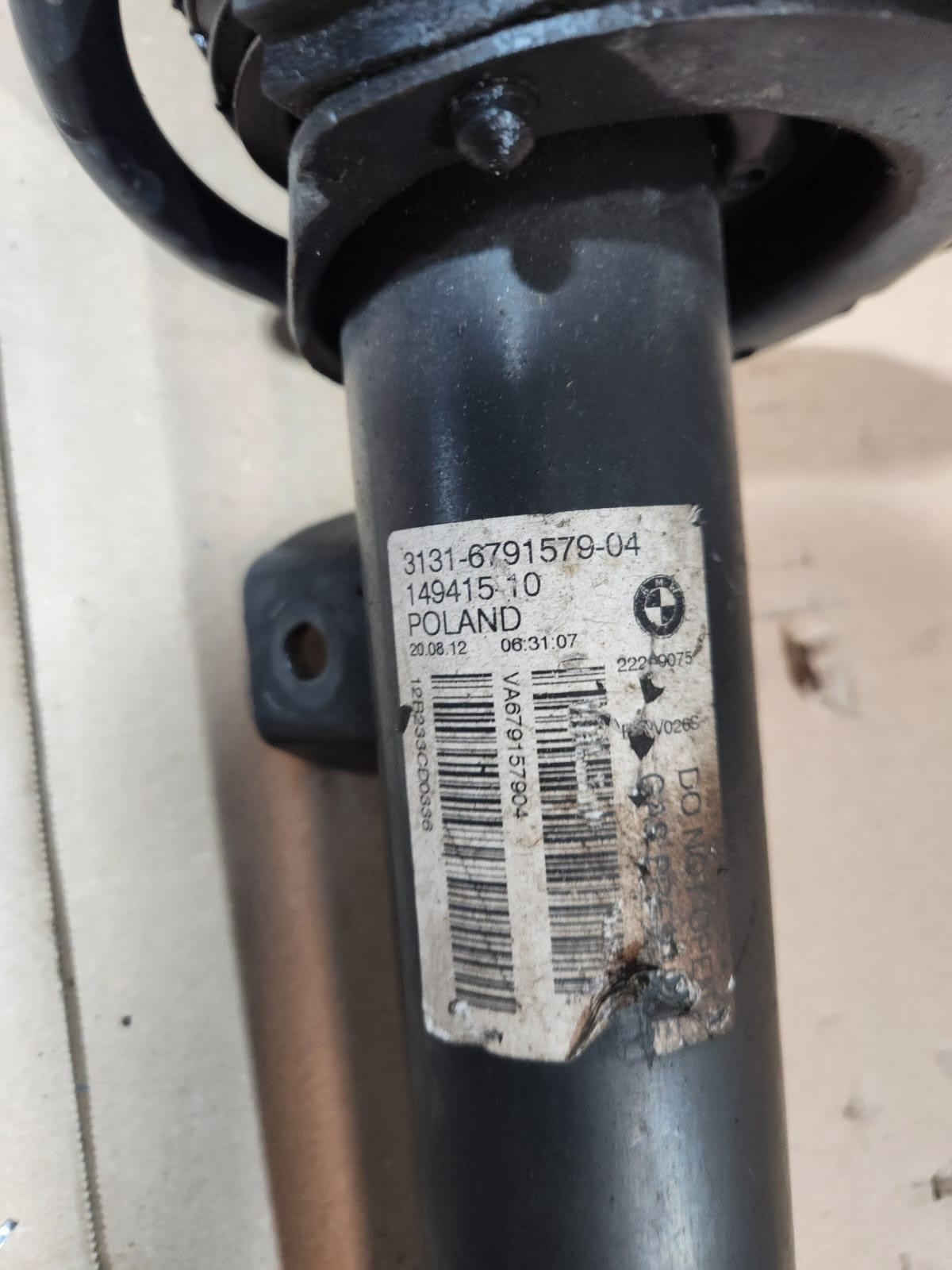 2012-2016 BMW 328i Front Shock Absorber With Coil Spring 6791579 F30 F31