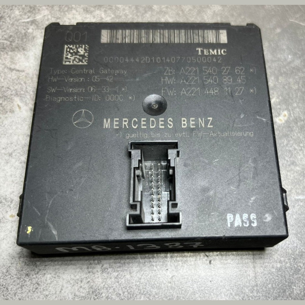2007-2013 Mercedes-Benz W221 S-Class Gateway Control Module A221 5402762 OEM